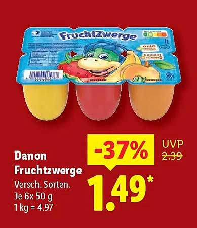 Danon Fruchtzwerge - Verschiedene Sorten