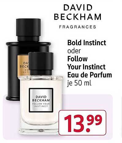 David Beckham Fragrances: Bold Instinct oder Follow Your Instinct Eau de Parfum 50 ml