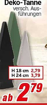 Deko-Tanne - verschiedene Ausführungen