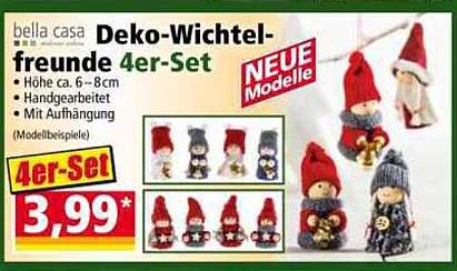 Deko-Wichtel-Freunde 4er-Set von bella casa