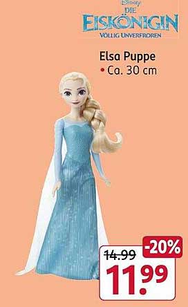 Disney Die Eiskönigin Elsa Puppe - Ca. 30 cm