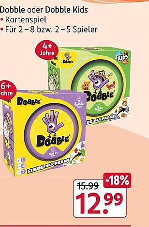 Dobble oder Dobble Kids Kartenspiel