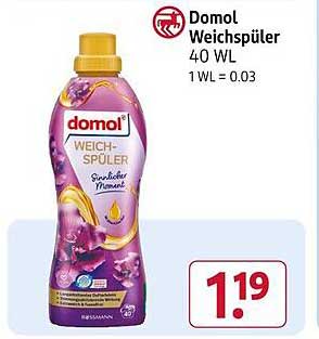 Domol Weichspüler 40 WL - Frischer Moment