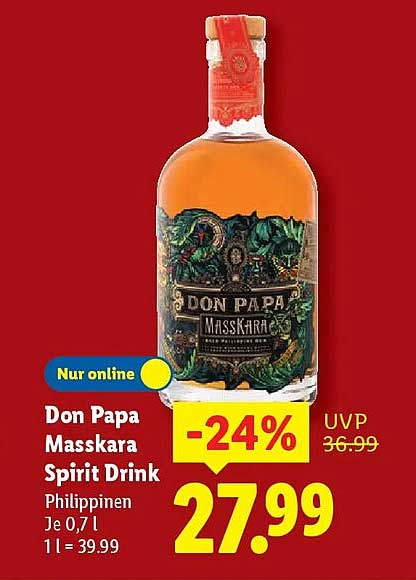 Don Papa Masskara Spirit Drink 0,7 l