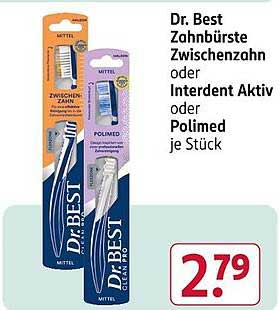 Dr. Best Zahnbürste Zwischenzahn oder Interdent Aktiv oder Polimed je Stück