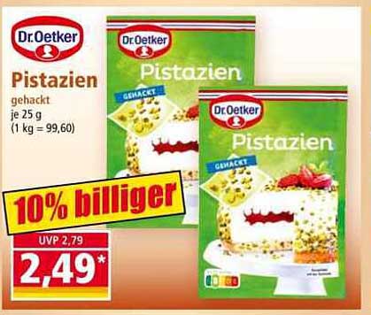 Dr. Oetker Pistazien gehackt 25 g