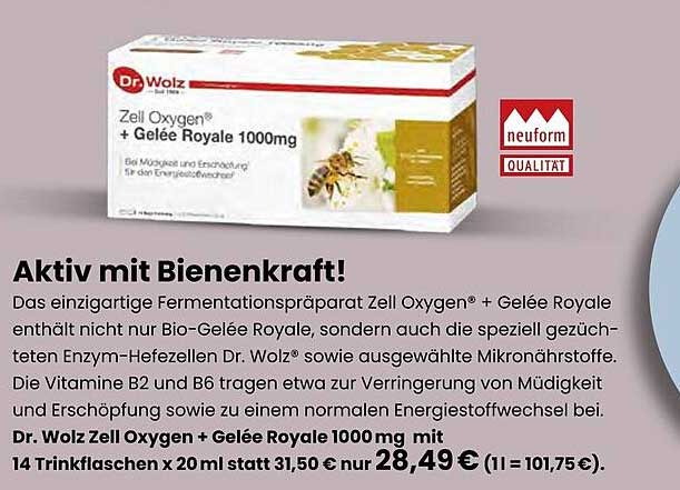 Dr. Wolz Zell Oxygen® + Gelee Royale 1000 mg