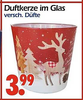 Duftkerze im Glas - verschiedenste Düfte