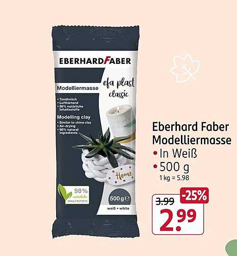 Eberhard Faber Modelliermasse – klassisch in Weiß