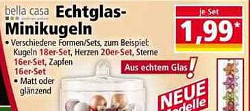 Echtglas-Minikugeln von bella casa