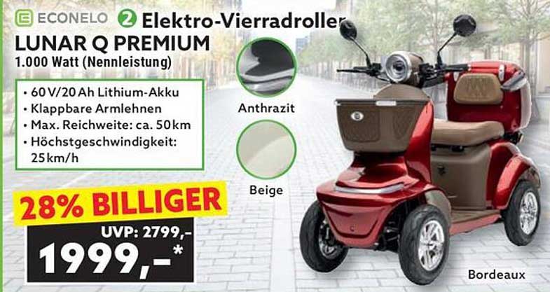 Econelo Elektro-Vierradroller LUNAR Q PREMIUM