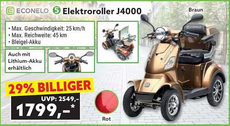 Econelo Elektroller J4000 - 29% billiger!