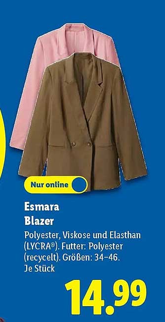 Esmara Blazer - Eleganz trifft auf Komfort