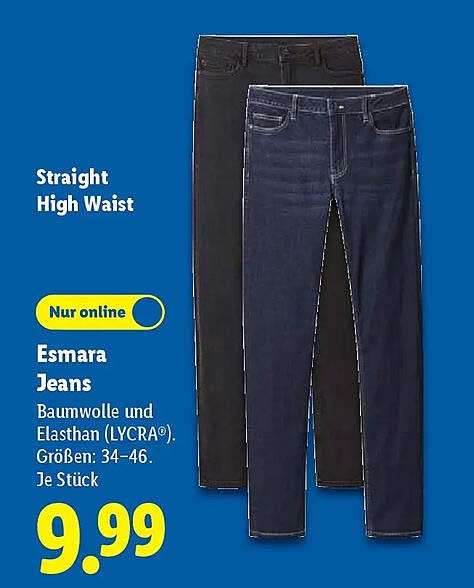 Esmara Jeans - Straight High Waist