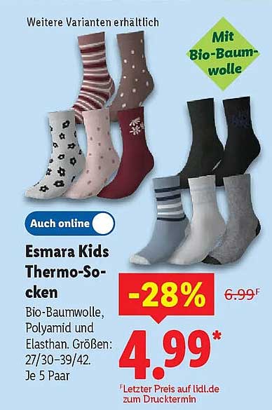Esmara Kids Thermo-Socken
