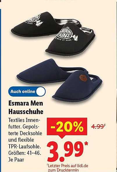 Esmara Men Hausschuhe