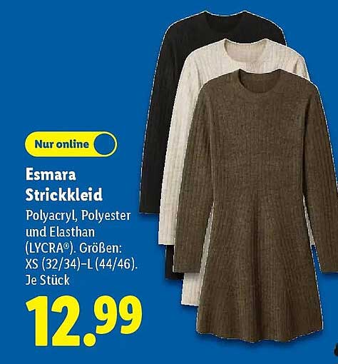 Esmara Strickkleid in verschiedenen Farben