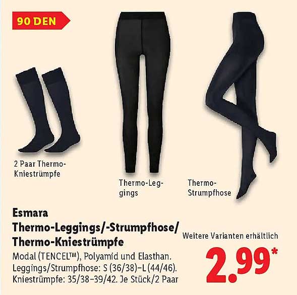 Esmara Thermo-Leggings/-Strumpfhose/ Thermo-Kniestümpfe
