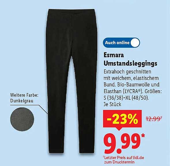 Esmara Umstandsleggings - Extravaganter Komfort für werdende Mütter