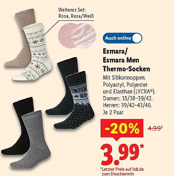 Esmara/Esmara Men Thermo-Socken
