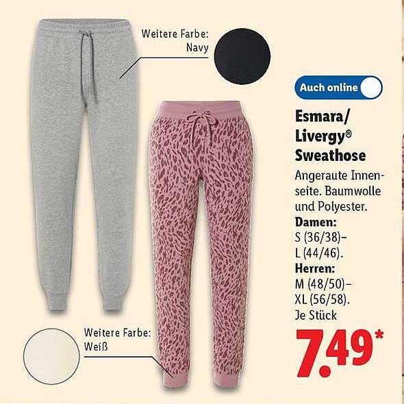 Esmara/Livergy® Sweatpants für Damen und Herren