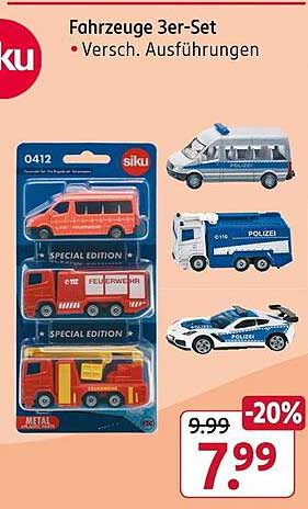 Fahrzeuge 3er-Set – Versch. Ausführungen