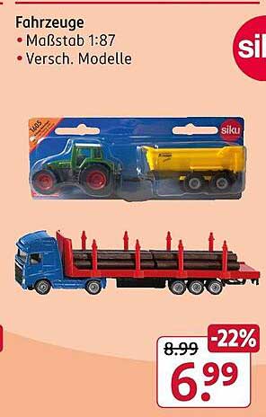 Fahrzeuge im Maßstab 1:87 – Verschiedene Modelle von Siku