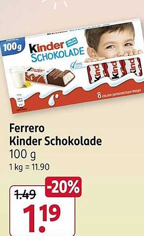 Ferrero Kinder Schokolade 100 g