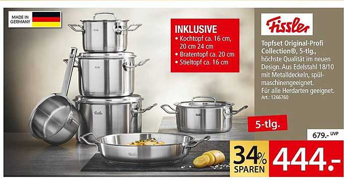 Fissler Topfset Original-Profi Collection®, 5-tlg.