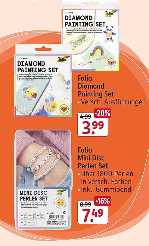 Folia Mini Disc Perlen Set