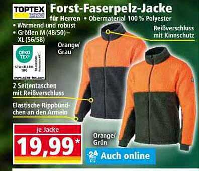 Forst-Faserpelz-Jacke für Herren