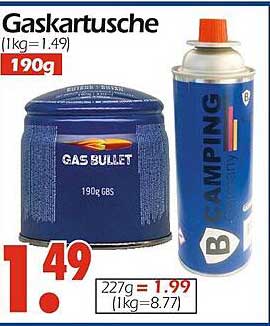 Gaskartusche 190g