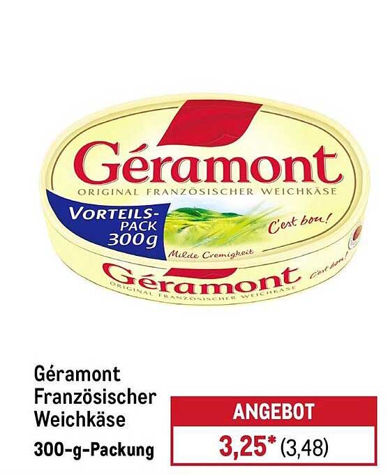 Géramont Original Französischer Weichkäse 300-g-Packung