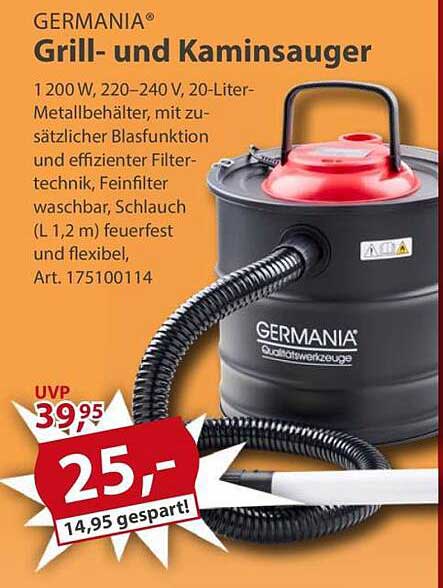 GERMANIA Grill- und Kaminsauger