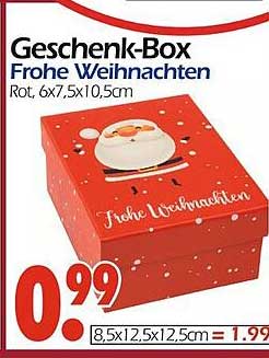Geschenk-Box Frohe Weihnachten