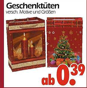Geschenktüten - versch. Motive und Größen