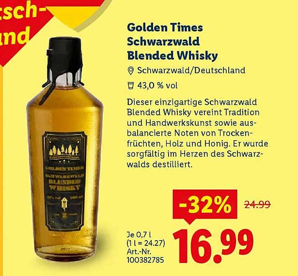 Golden Times Schwarzwald Blended Whisky