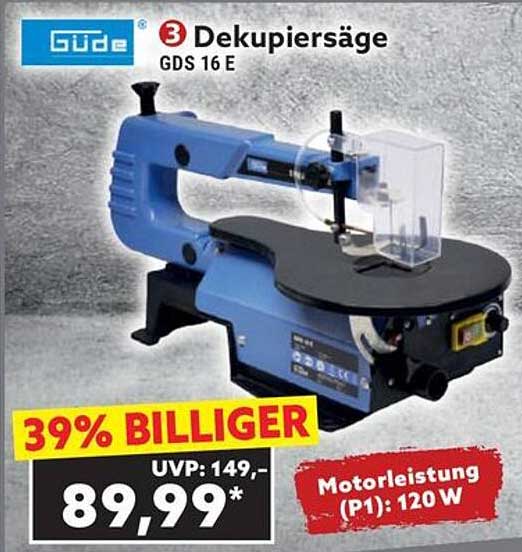 Güde Dekupiersäge GDS 16 E - 39% BILLIGER