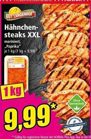 Hähnchensteaks XXL, mariniert, "Paprika"