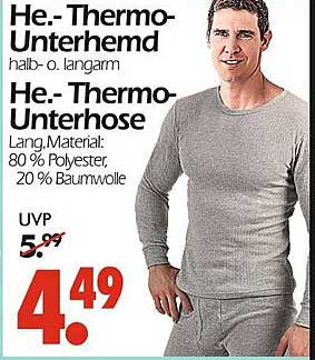 He.-Thermo-Unterhemd und He.-Thermo-Unterhose