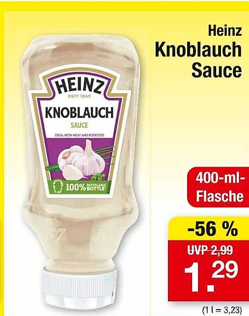 Heinz Knoblauch Sauce 400 ml