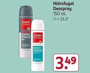 Hidrofugal Deospray 150 ml