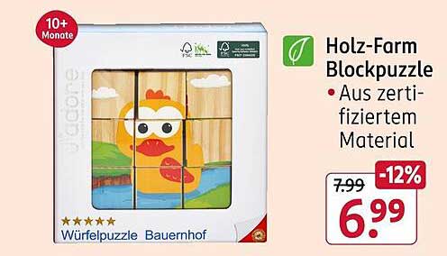 Holz-Farm Blockpuzzle