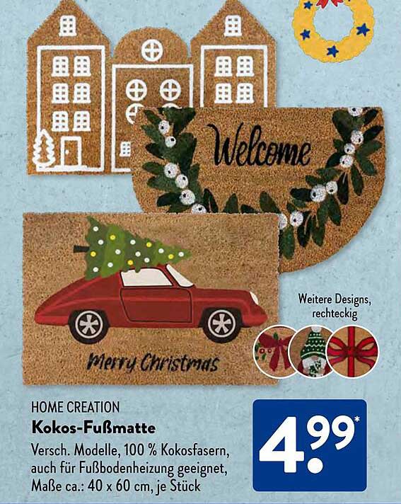 HOME CREATION Kokos-Fußmatte