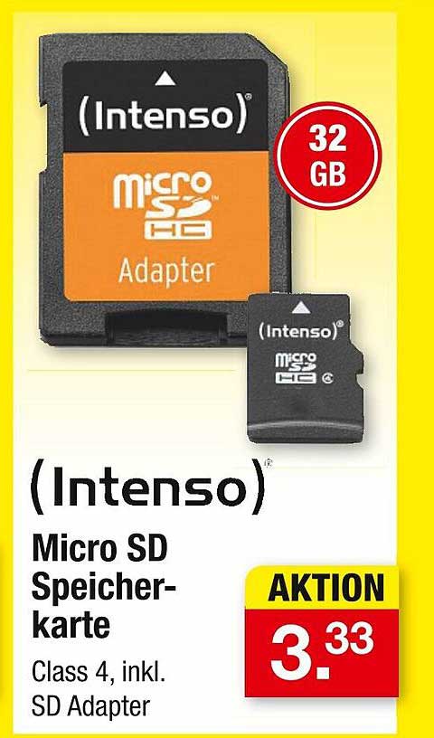(Intenso) Micro SD Speicherkarte 32 GB