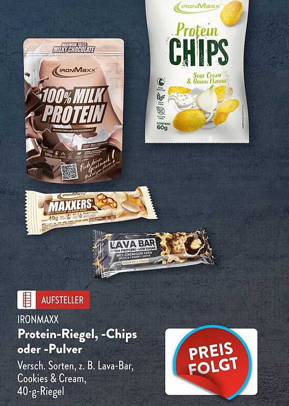 IRONMAXX Protein-Riegel, -Chips oder -Pulver