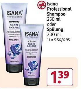 Isana Professional Shampoo 250 ml oder Spülung 200 ml
