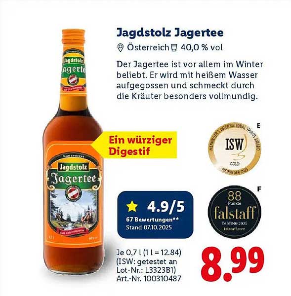 Jagdstolz Jagertee