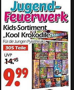 Jugend-Feuerwerk Kids-Sortiment 'Kool Krokodile'