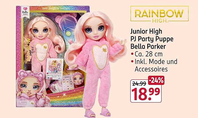 Junior High PJ Party Puppe Bella Parker